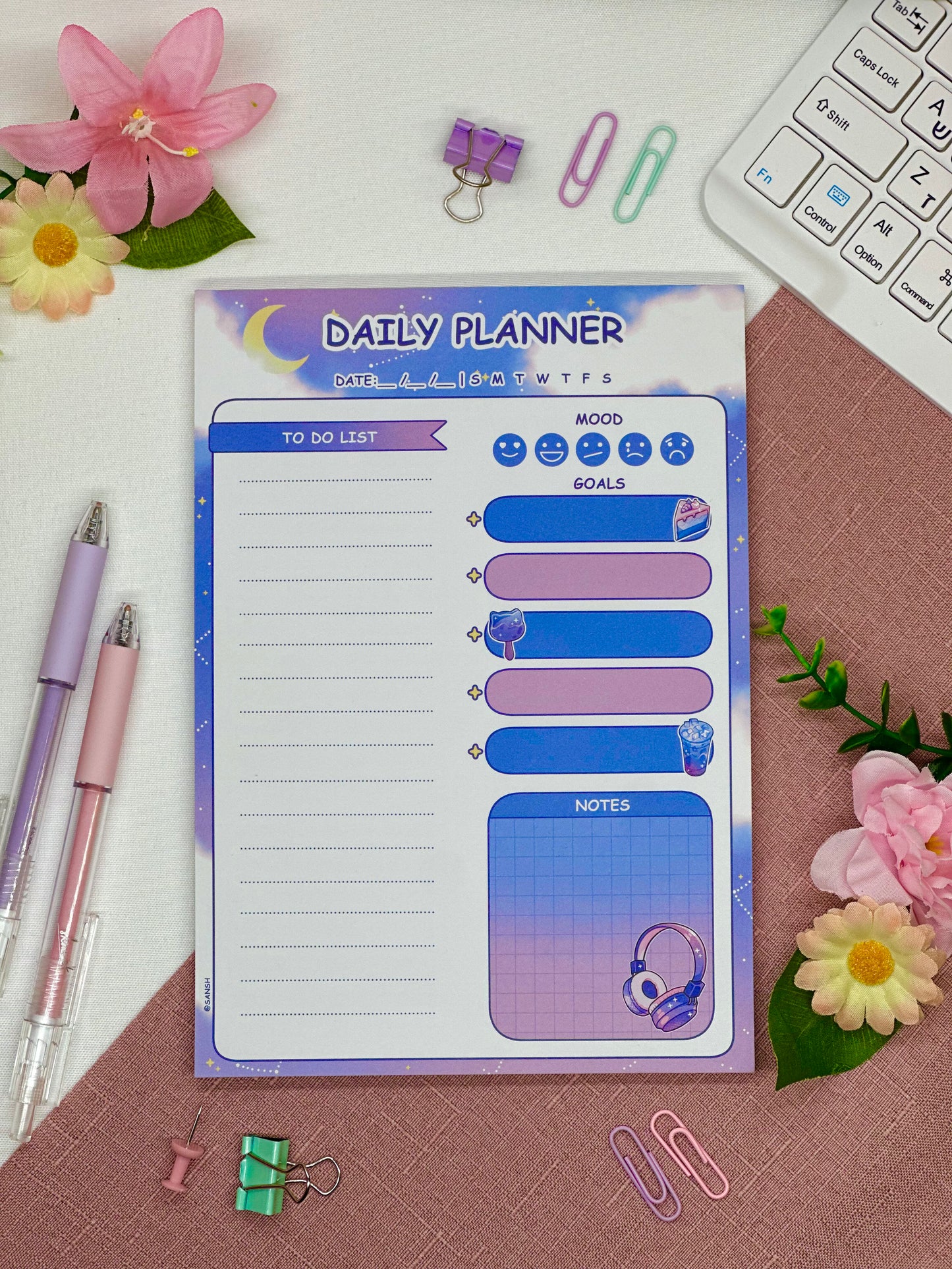 פלאנר יומי מעוצב